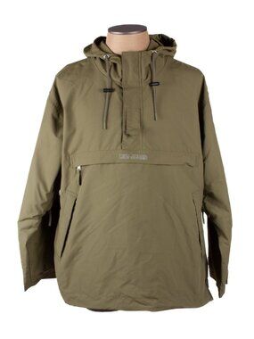 CONVERSE x KIM JONES Olive Green 1/2 Zip Nylon Anorak Hoodie Sz S